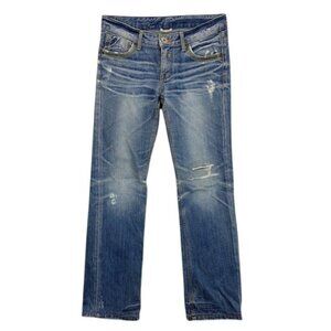 Rewind‎ Distressed Straight Jeans Women’s Size M 30W Blue Casual Denim Pants